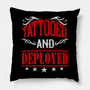 Tattooed Soldier Deployed Pillow