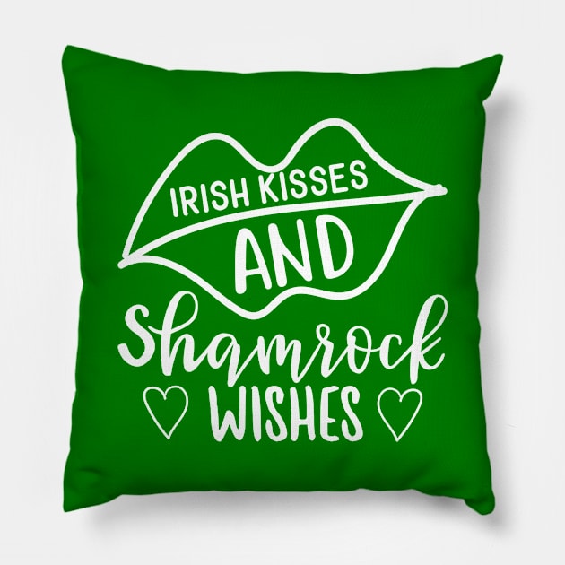 Irish KIsses and Shamrock Kisses Pillow by BrightOne