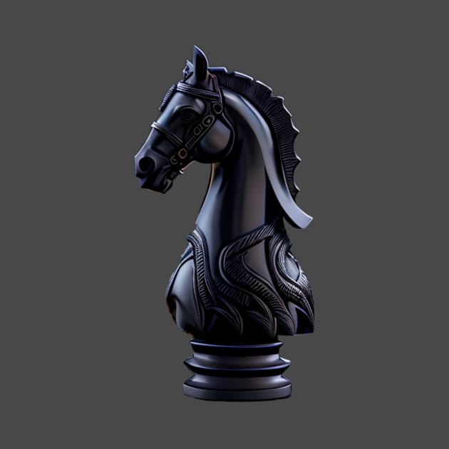 Knight – Chess Piece by Urban Gypsy Designs