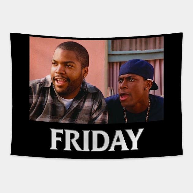 Friday Movie Smokey Big Worm Humor Funny Tapestry by GWCVFG