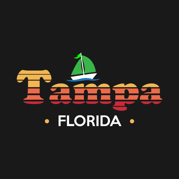 Colorful 80s style Tampa Design by Brobocop