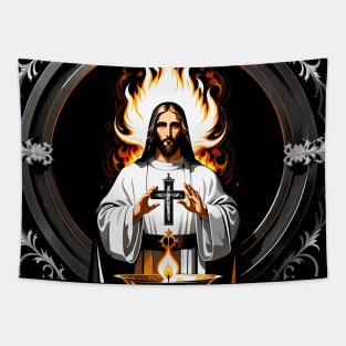 Jesus Christ is the living flame of my life Tapestry