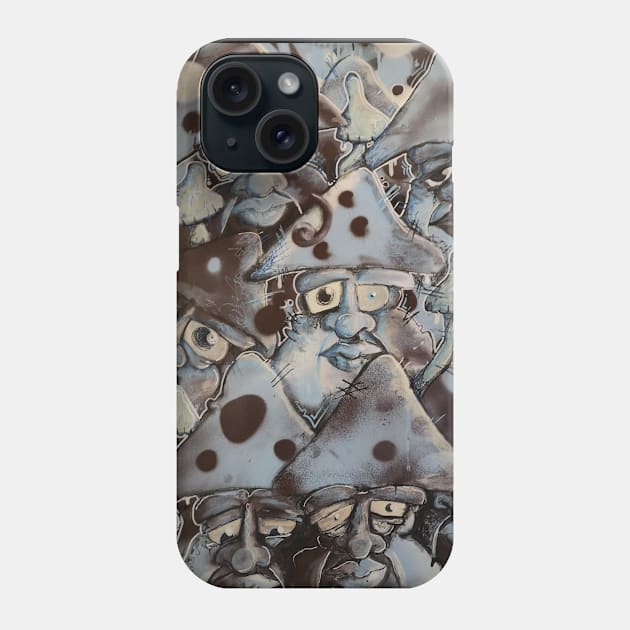 blue dudes Phone Case by Mushroom dude 