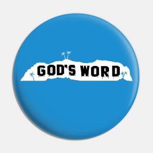 God's Word in Hollywood (dark colors on chest) Pin