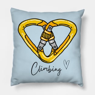 Climbing - Love - Carabiner Pillow