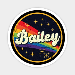 Bailey // Rainbow In Space Vintage Grunge-Style Magnet