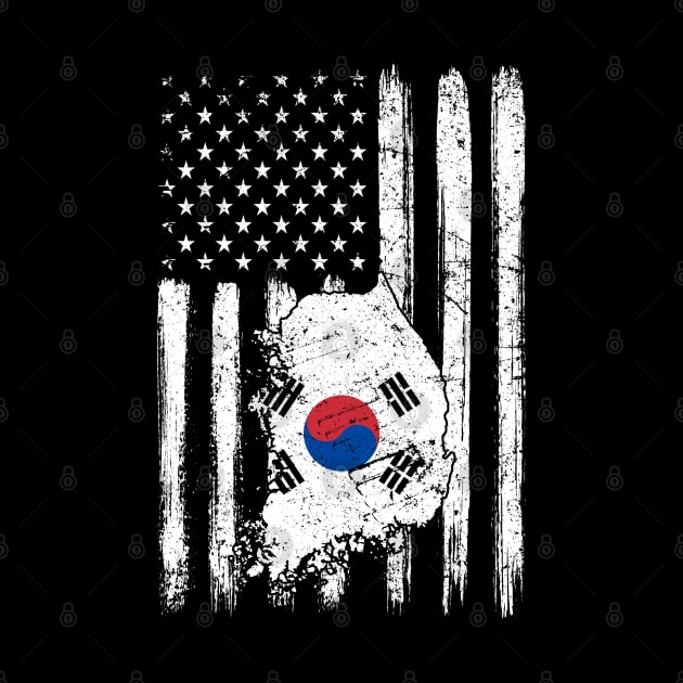 Vintage Korea Sunflower Flag Korea Lover by Sandra Holloman