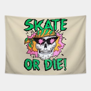 Skate or Die 90's Style Skateboarding Cali Division Tapestry