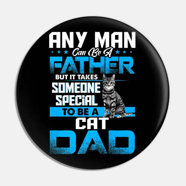 Cat Dad Animal Father Day Pin by Serrena DrawingFloral