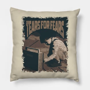 Tears for Fears Vintage Radio Pillow