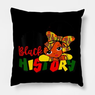 I Am The Strong African Queen Girls Black History Month Pillow