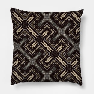 Black and White Crosses in Lines - WelshDesignsTP002 Pillow