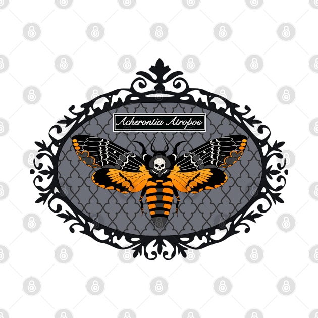 Death's Head HawkMoth Framed by RavenWake