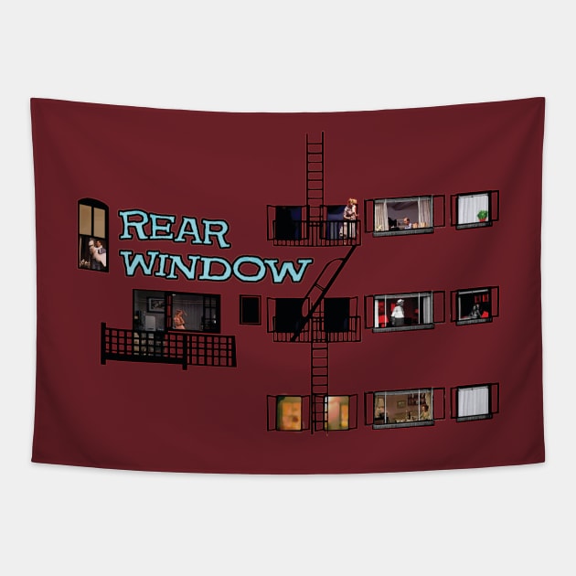 Rear Window Tapestry by OmerNaor316