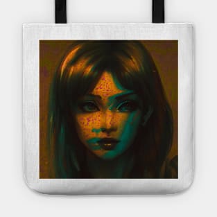 Glitch Art Portrait - Sadie Evoke Tote