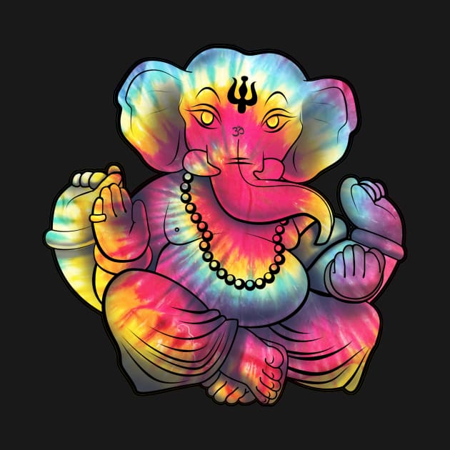 Tie-dy Ganesha by kzenabi