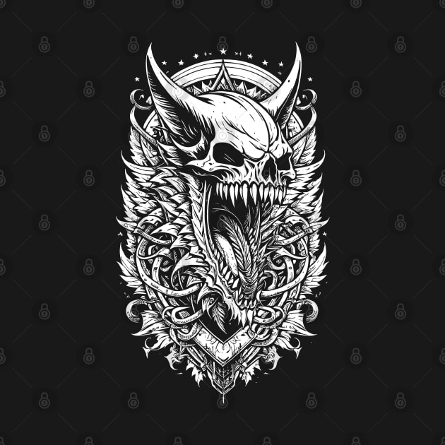 Skull Dragon Emblem by DeathAnarchy