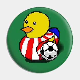 Duckys is a footballer v2 Pin