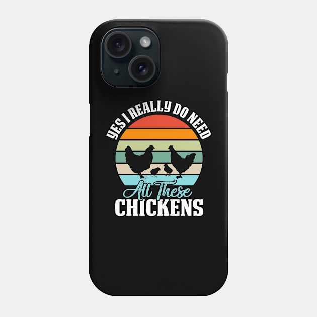 yes i really do need qu these chickens Phone Case by busines_night