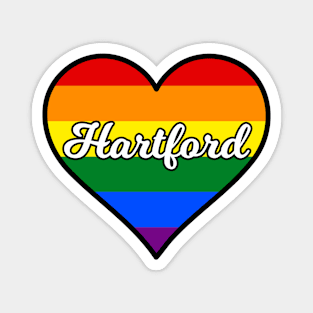 Hartford Connecticut Gay Pride Heart Magnet