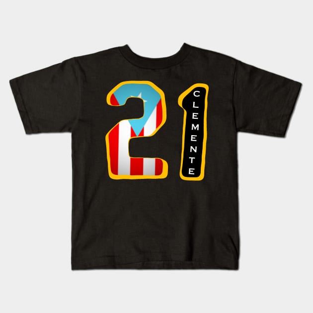 Roberto Clemente 21 Kids T-Shirt for Sale by SoLunAgua .