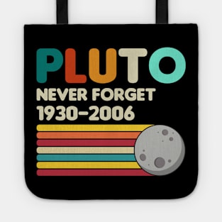 Pluto Never Forget - Retro Vintage Tote