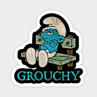 Grouchy Smurf Magnet