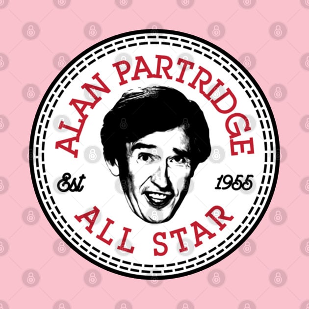 Alan Partridge All Star Converse Logo by duniakubaby