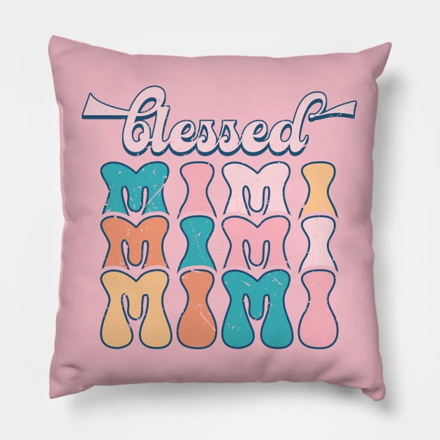 Blessed mimi Pillow by Zedeldesign