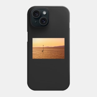 Beautiful sunset on the beach in northern England Phone Case