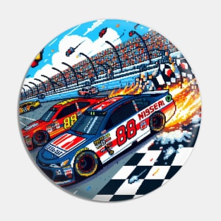 8 Bit Nascar Pin