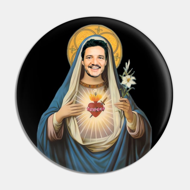 Pedro Pascal sacred heart Pin by chicledechoclo