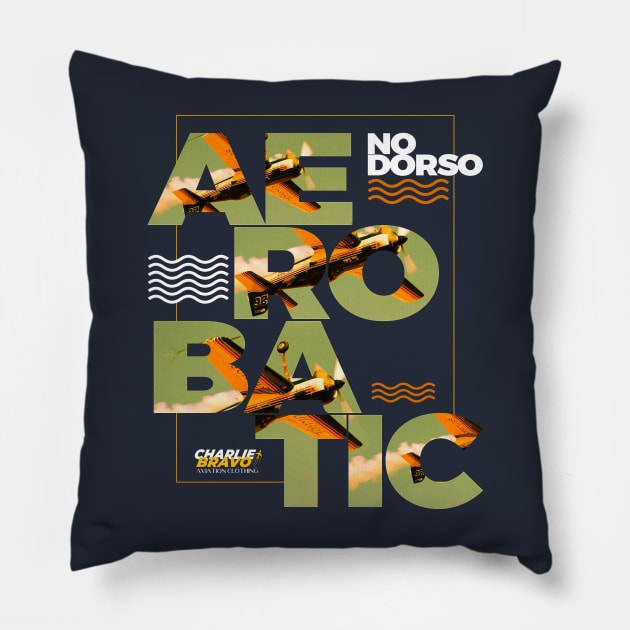 Aerobatic Aviation Pillow by Charlie Bravo