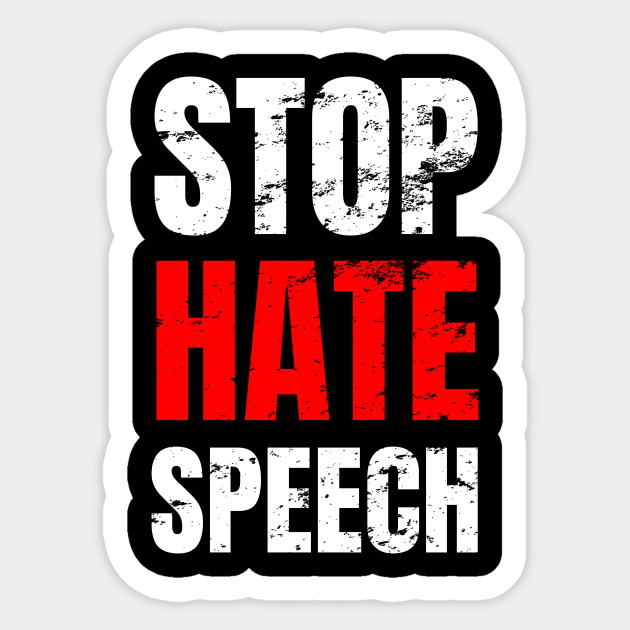 Stop hate speech - Stop Hate For Profit - Sticker