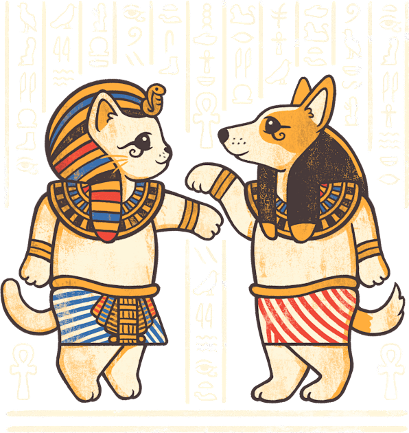 Egypt pets Kids T-Shirt by NemiMakeit