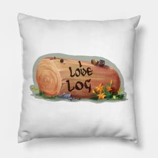 I love LOG Pillow