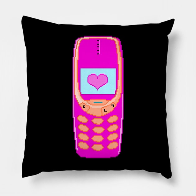 Pixel Cute Phone Pillow by ssydneyart