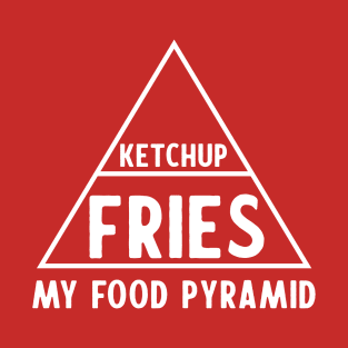 Food Pyramid Ketchup Fries T-Shirt