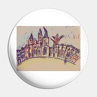 Chesterfield skyline Pin