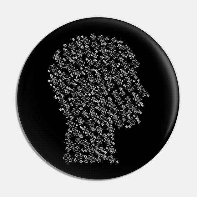 Nerd head Pin by kuts