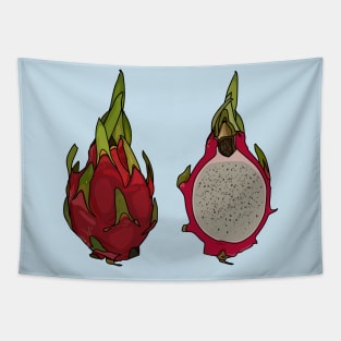 Dragon fruit cartoon illustration Tapestry