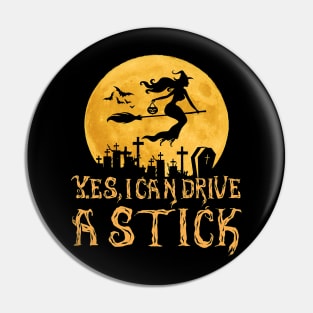 Halloween I Can Drive A Stick Pin