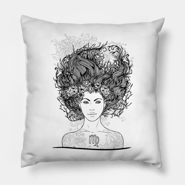 Virgo Pillow by DISOBEY