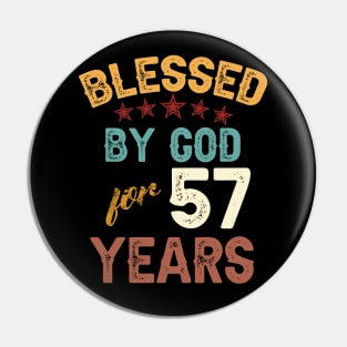 blessed by god for 57 years Pin