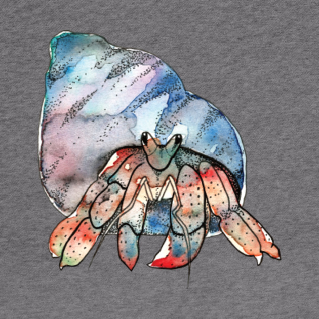 Watercolor Hermit Crab Hermit Crab Hoodie Teepublic