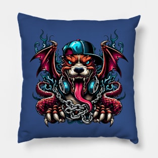 Urban Pitbull Dragon Pillow