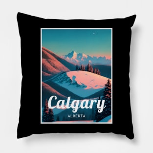 Calgary ski - Alberta Canada Pillow