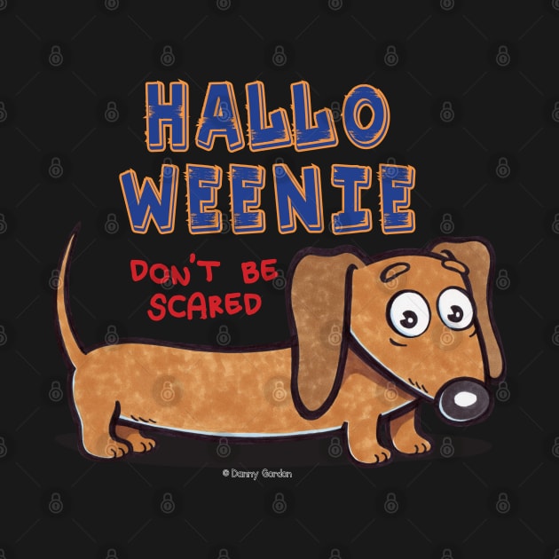 Halloweenie  Halloween Dachshund by Danny Gordon Art