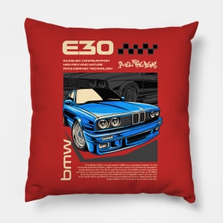 BMW E30 Enthusiast Pillow