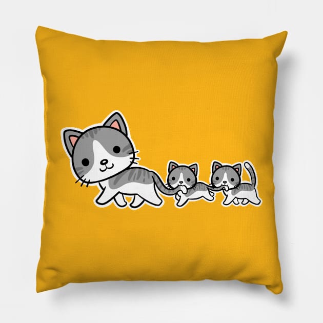 Meow Train Pillow by LuveyxDovey